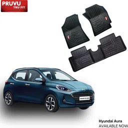 pruvu Plastic, Rubber 3D Mat For Hyundai i10 image 2