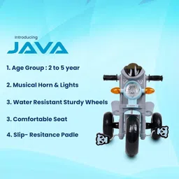 panda baby products Java Tricycle - Safe, Sturdy, And Stylish Ride-On Toy For Kids Java-2025 Tricycle image 3