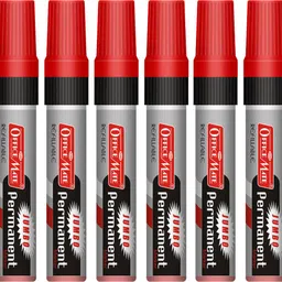 Jumbo Refillable Permanent Marker (Red) - Pack of 6-image-16