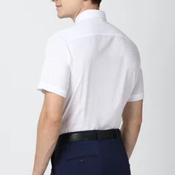 peter england Men Regular Fit Solid Formal Shirt image 2