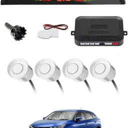 zplus Universal 4 White Reverse Parking Sensor With LED Display For Cars-116 Safety of Passengers/Car One Alarm Kit-1352 Parking Sensor-picture-29