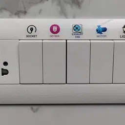 tilkor 3.81 cm Switch Board Stickers For Home Fan, Light,TV, Etc Switch Stickers Pack of 560 image 4