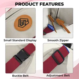 KRAPTICK Waist Bag | Fanny Pack & Crossbody Bag for Travel, Running, Hiking & Gym, Waterproof & Lightweight Belt Bag | Adjustable Money Belt, Waist Pouch for Men image 4