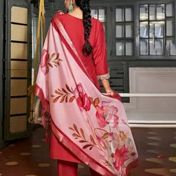 gjfiive Embroidered Kurta, Trouser/Pant & Dupatta Set image 2