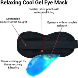 umis creation Cooling Gel Relaxing Eye Sleep Mask for Dark Circles, Dry Eyes, Cooling Eyes image 3