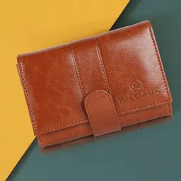 wildauk Women Casual, Evening/Party, Formal, Travel, Trendy Tan Artificial Leather Wallet-picture-11