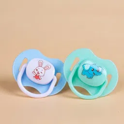 lilz caress Non-Toxic BPA-Free Silicone Safe and Flexible Soft Nipple Baby Pacifier - Pack of 2- VN52 Soother image 3