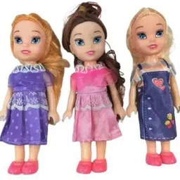 khyali Realistic Three Sister Dolls with Fancy Dress & Movable Body Parts for Kids|120-picture-25