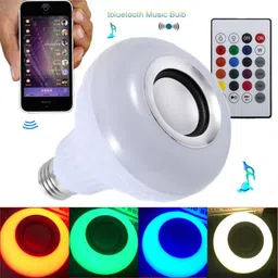 UPROKT Bluetooth Speaker Multi Color Changing RBG Led Music Light Bulb Bluetooth Music Bulb Led For Party Home Decoration And Night Light WIth 7W RBG LED and 5 W bluetooth Sterio Speaker For Home Party Decoration, Birthday Celibration Night Light Smart Bulb Smart Bulb image 5