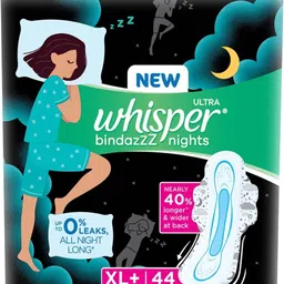 Bindazzz Night Sanitary Pads|Pack of 44 thin Pads|XL+|upto 0% Leaks| Sanitary Pad-image-45