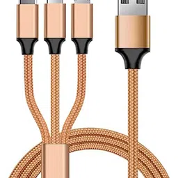 smooth life 3-in-1 Cable 1.2 m Fast Charging Cable for Mobile Phones With Multipurpose Cable & Premium Material-image-45