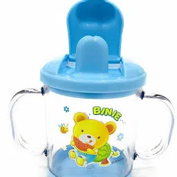 kidsify Sipper Cup with Twin Handle for Easy Grip Anti Spill Sippy Cup with Spout for Baby & Kids Water/Juice Training Sipper BPA Free 200ML (Pack of 2) image 5