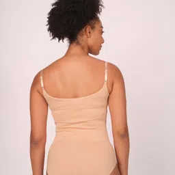 munns & mars Solid Women Swim-dress Beige Swimsuit image 2