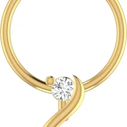 avsar Janak 18kt Diamond Yellow Gold Nose Wire-picture-23