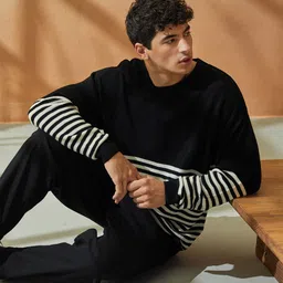 Styli Men Striped Pullover image 1