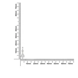 avsar Avsar BIS Hallmark AVP1208WB 14kt Cubic Zirconia White Gold Pendant image 2