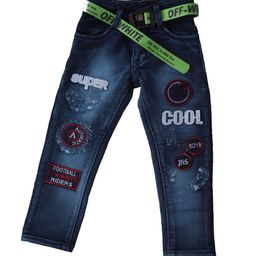 Pro-Ethic STYLE DEVELOPER Boys Blue Jean Mildly Distressed Light Fade Applique Stretchable-picture-16
