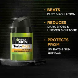 Garnier Turbo Bright Anti-Pollution Face Wash 100g & Brightening Moisturiser 50g image 5