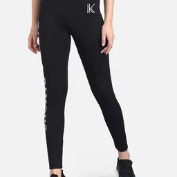 Kotty Women Black & White Printed Tights-image-93