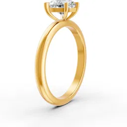 forever jewels Sterling Silver Moissanite Gold Plated Ring image 3