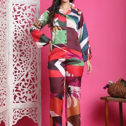 Claura Women Printed Night suit-picture-41