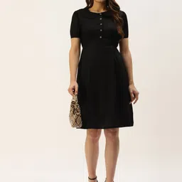 BRINNS Black A-Line Midi Dress image 2