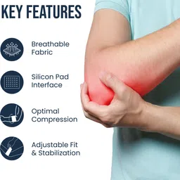 tata 1mg Tennis Elbow Support (Large) | Golfer's Elbow Support image 3