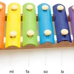 fabby Wooden Xylophone Toy Colorful Wooden Xylophone Musical Toy for Kids – 8 Notes Learning Instrument Xylophone image 4