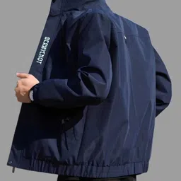 ynam Men Solid Bomber Jacket image 2