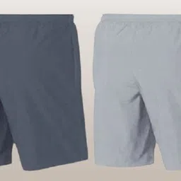 mgc maanu Pack of 2 Solid Men Grey, Grey Beach Shorts image 2