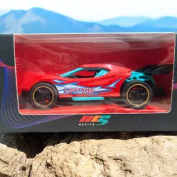 trandez Turbo Flash Racer Red Pull-Back Die-Cast Racing Car Toy for Kids image 2