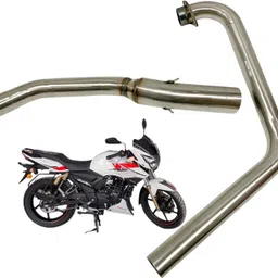 dhe best Bike Silencer Pipe Muffler Pipe Exhaust Bend Pipe for TVS Apache RTR 160 4V TVS NA Slip-on Exhaust System-picture-24