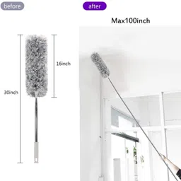 gajeraimpex Brush_360 Degree Microfiber X shape mop Microfibre Dry Broom image 2