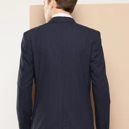 invictus Men Striped Single Breasted Formal Blazer image 3