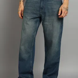flying machine Men Relaxed Fit Mid Rise Blue Jeans-picture-12