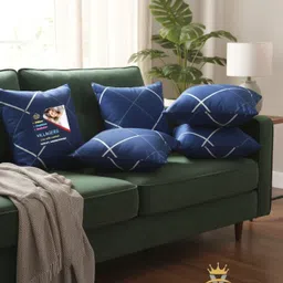 villagers Premium Cushion Set | (16x16 inch) Polyester Fibre Abstract Cushion Pack of 5-picture-10