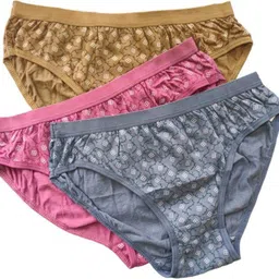 fiveflag Pack of 3 Women Hipster Multicolor Panty-picture-24