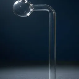 agnix 6 inch Bend Glass Oil Burner Pipe Transparent (Pack of 4) Borosilicate Glass Inside Fitting Hookah Mouth Tip image 2