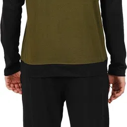 gokul fashion Men Night Suit Set Dark Green Printed image 2