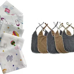 trance home linen 5 Pcs Bibs + 5 Pcs Wash cloths-picture-25