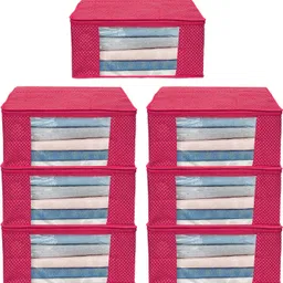 CHAMPARAN Cotton Saree Cover Closet Organizer / Saree Bags For Wardrobe Organizer Clothes Cotton Laundry Bag-image-48