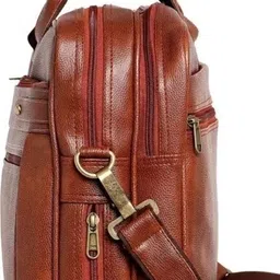house of common Men & Women Tan Messenger Bag image 3