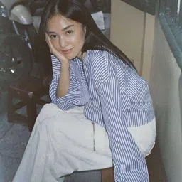 jazila Women Regular Fit Striped Ruffle Collar Casual Shirt image 3