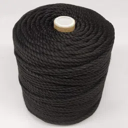 bobbiny 3Ply/Twisted Macrame (3mm,100Mtr.) Cotton Cord/Dori Thread Macrame (Black).-picture-14