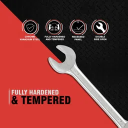 padmakshi DS08 Set of 8 Pc With Chrome Vanadium Steel Double Sided Open End Wrench image 5