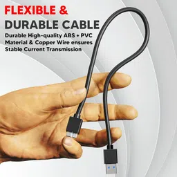 HITRIME Micro USB Cable 0.3 m high Speed USB 3.0 Cable A to Micro B Upto 5 Gbps Data Transfer Cable image 2