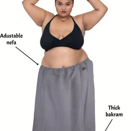 DARSHAN VIMAL Grey Pure Cotton Petticoat image 5