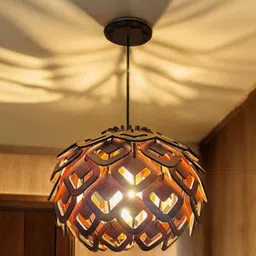 gk handicraft Wooden Pendant Ceiling Lamp 537w Ceiling Light Ceiling Lamp image 2