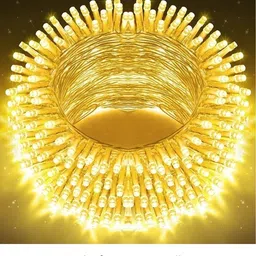 56 LEDs 18 m Yellow Steady Ball Rice Lights-image-9