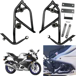 dhe best Bike Heavy Quality Metal Crash Guard with 4 Slider Support for Yamaha R15 V4-picture-33